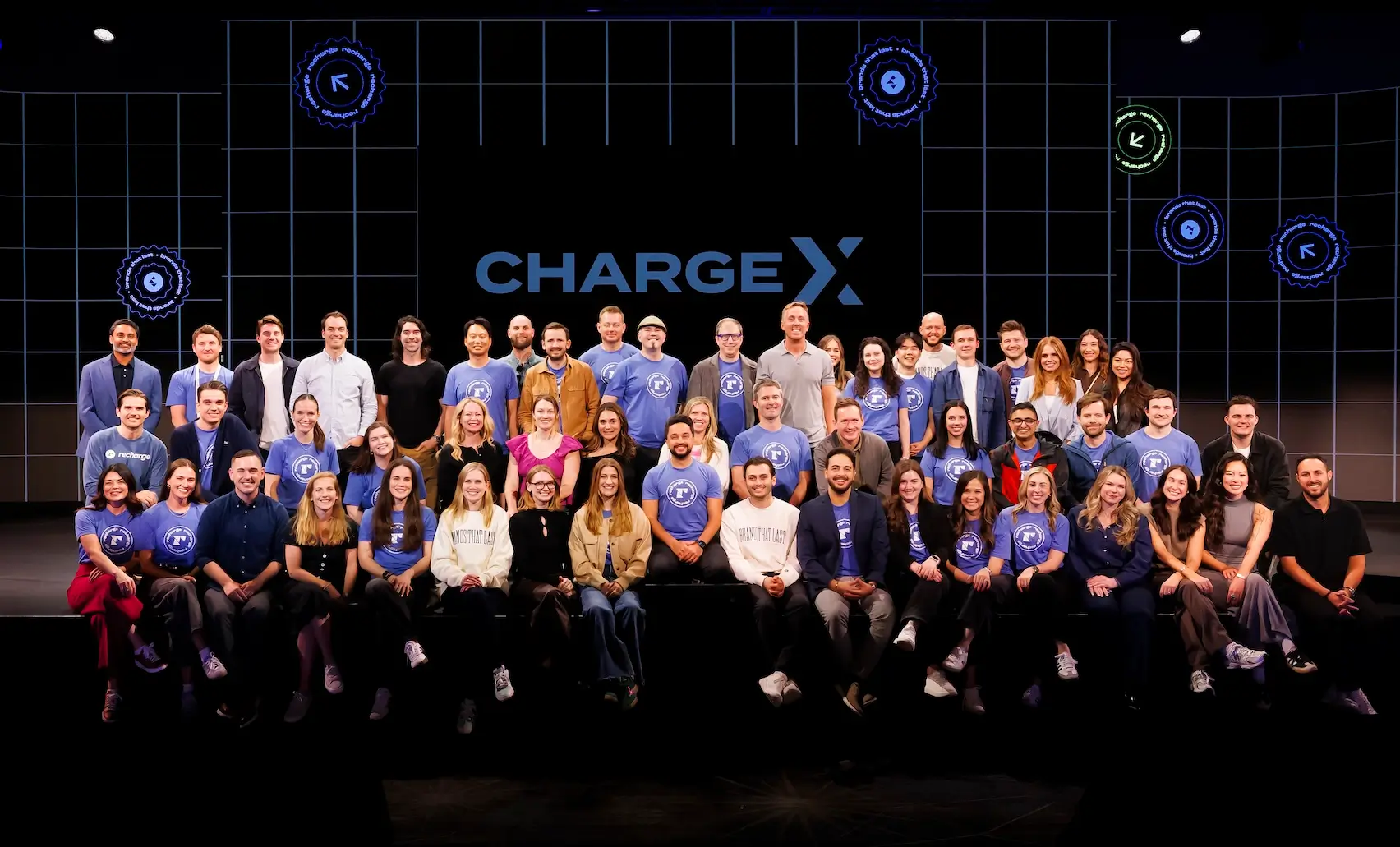 The Recharge team at ChargeX 2025 in Los Angeles, California
